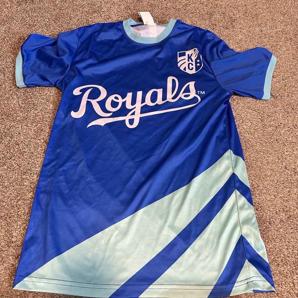 Kansas City Royals KC Current Women's Soccer Jersey SGA  Meduim Blue